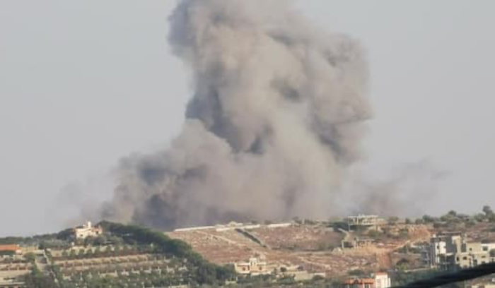 قذيفة انشطارية سقطت في  بلدة الخيام