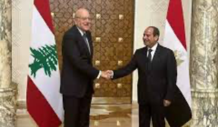 السيسي تلقى اتصال تهنئة من ميقاتي واكد حرص مصر على دعم لبنان