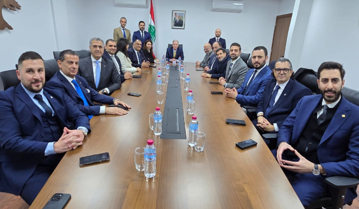 وزير الخارجية استقبل وفداً من مجلس التنفيذيين اللبنانيين في السعودية