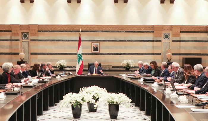 انتهاء جلسة مجلس الوزراء في السراي الحكومي