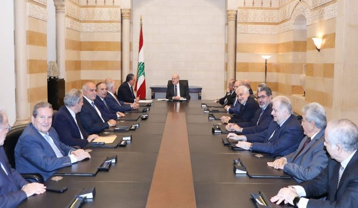 ميقاتي اجتمع مع وفد الهيئات الاقتصادية في السرايا