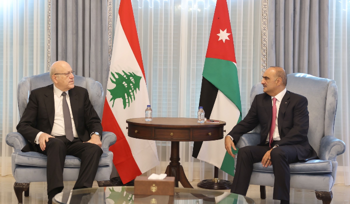 ميقاتي التقى رئيس الوزراء الاردني: لوقف العدوان الاسرائيلي على غزة