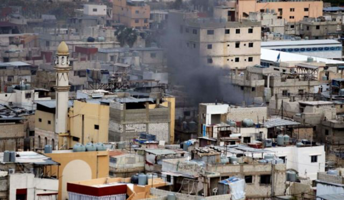 تظاهرة في مخيم عين الحلوة تضامنًا مع غزة