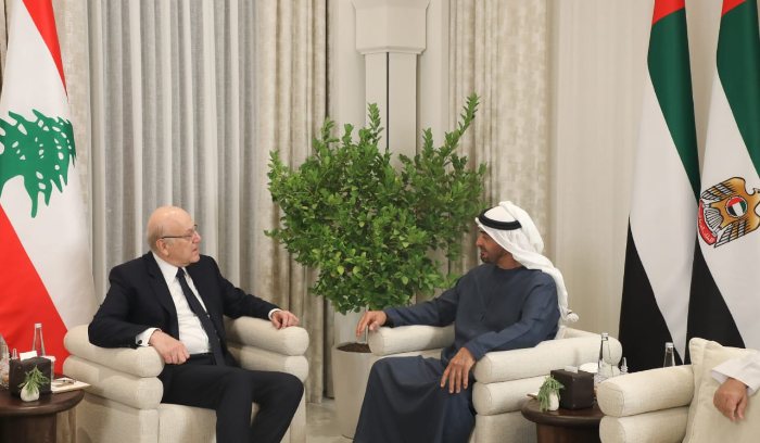 بن زايد يلتقي ميقاتي في أبو ظبي