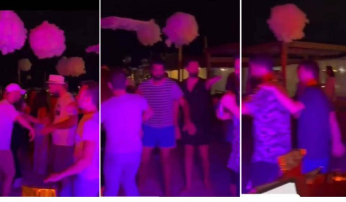 حفلة شذوذ جنسي في صور وشبان يعترضونها