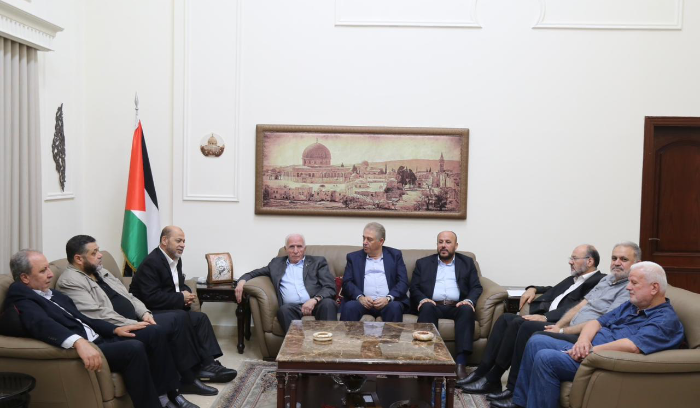 بيان مشترك صادر عن حركتي فتح وحماس بعد اجتماعهما<br />
 في سفارة دولة فلسطين في بيروت