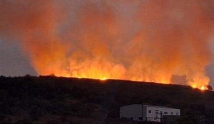 حريق كبير في تلة عرقا العكارية