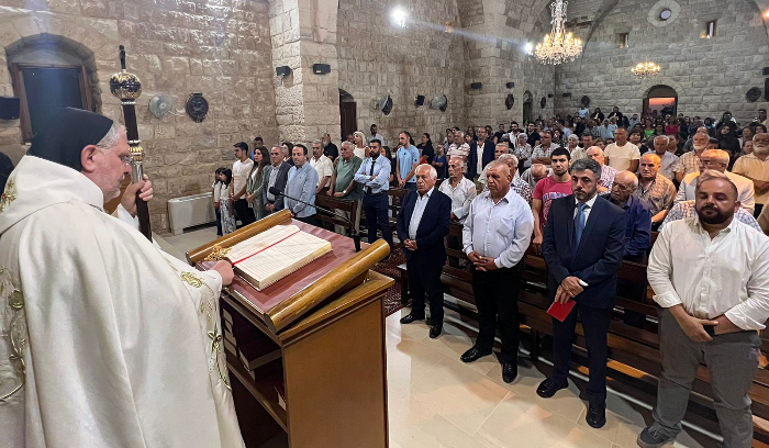 قداس لمناسبة عيد شفيع بلدة مشمش في ختام مهرجان درب العيد