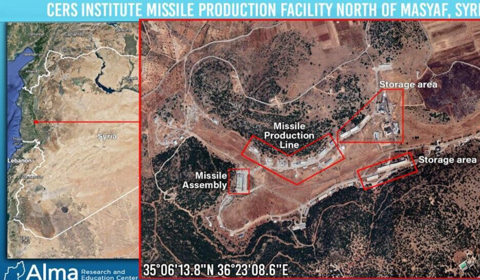 تقرير إسرائيلي يحذر من أسلحة كيميائية سورية بأيدي «حزب الله»<br />
قال إن مركز «سرس» لإنتاج الأسلحة وتخزينها وتطويرها بات بقيادة إيرانية