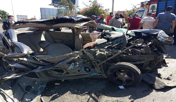 6 جرحى في حادث مروّع على أوتوستراد الجية!