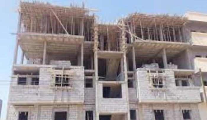 حادث مروّع في مبنى قيد الانشاء