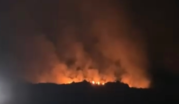 حريق كبير في تربل والأهالي يناشدون الدفاع المدني