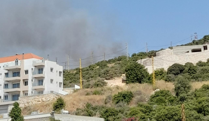 حريق في بلدة ادة - البترون