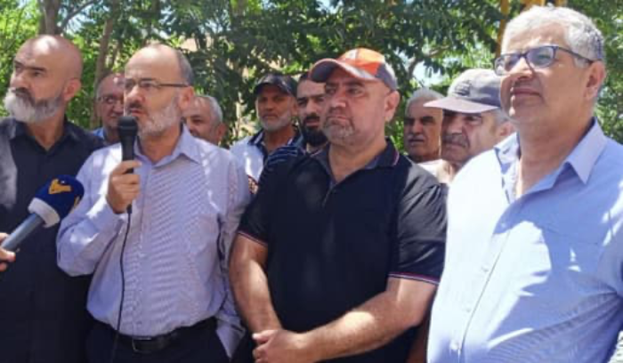 اعتصام أمام مركز مؤسسة كهرباء لبنان في مشغرة احتجاجاً
