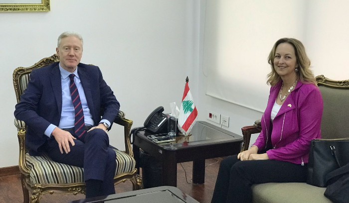 رجّي يبحث مع السفيرة الأميركية مستجدات لبنان والمنطقة