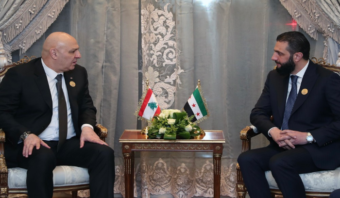 لقاء بين الرئيس عون والشرع
