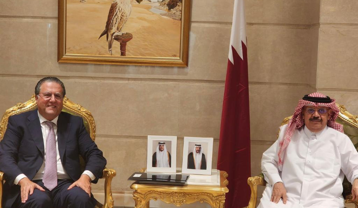 شقير يلتقي سفير قطر