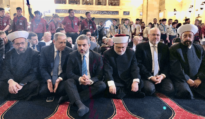 عساف في خطبة ⁧العيد مكلفًا من ⁧‫دريان‬⁩: مقام رئاسة الحكومة لا يقل شأناً عن رئاستي الجمهورية والمجلس النيابي