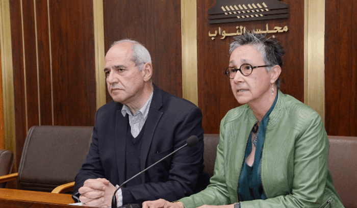 مؤتمر صحافي لصليبا وخلف عن جلسة اللجان النيابية المشتركة