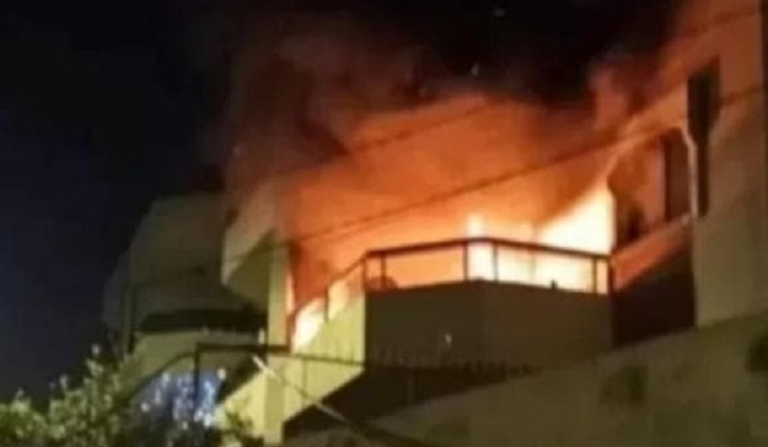 حريق في دير عمار بسبب الطاقة الشمسية