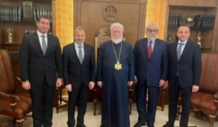 باسيل: بزيارتي للبطريرك كشيشيان وجدت قائدًا روحياً مدركاً للمخاطر