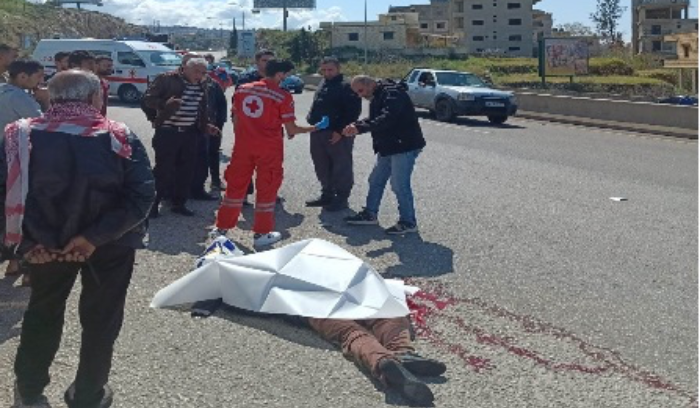 بالصورة: قتيلة صدمًا على أوتوستراد الجية