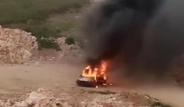 احتراق سيارة في النبطية جراء احتكاك كهربائي