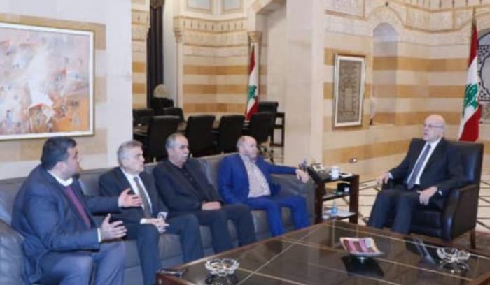 ميقاتي إلتقى وفداً من الاتحاد العمالي العام