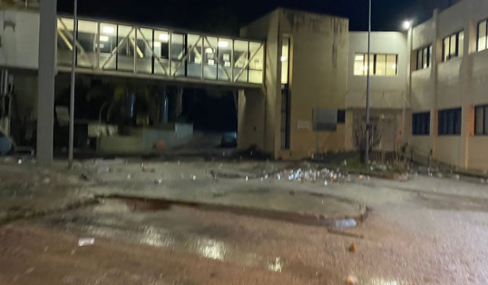 بالصور: انفجار خزان اوكسيجين في مستشفى النبطية