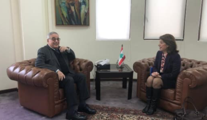 بو حبيب عرض للتطوّرات مع سفيرة اليونان