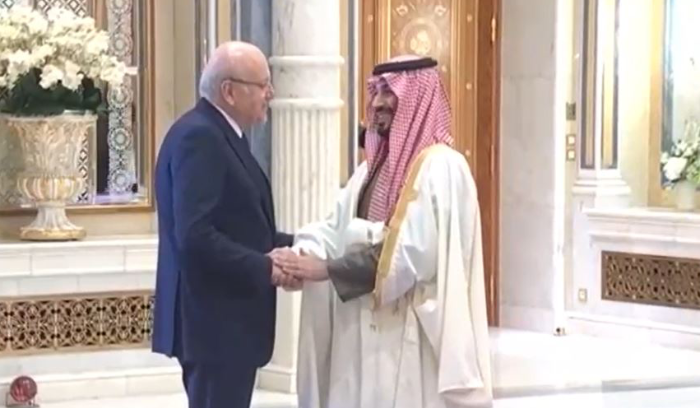 ولي العهد السعودي استقبل ميقاتي وتأكيد أهمية انتخاب رئيس للبنان وتنفيذ الإصلاحات