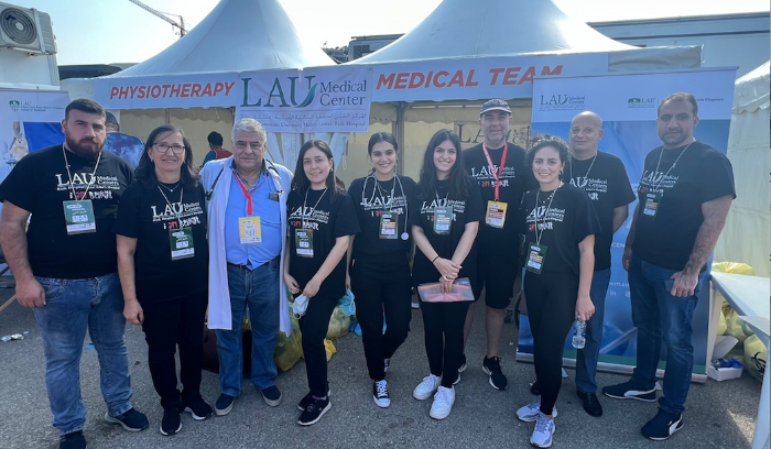المراكز الطبية للجامعة اللبنانية الأميركية مستشفيي رزق وسان جون يدعمون ماراثون بيروت