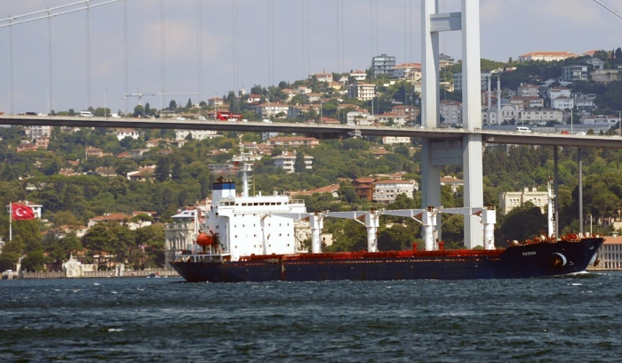 جنوح سفينة شحن في بحر مرمرة