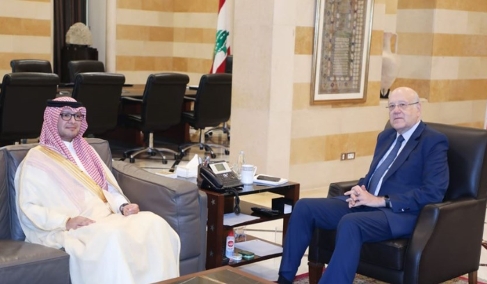 ميقاتي بحث مع بخاري العلاقات الثنائية بين البلدين واتفاق الطائف