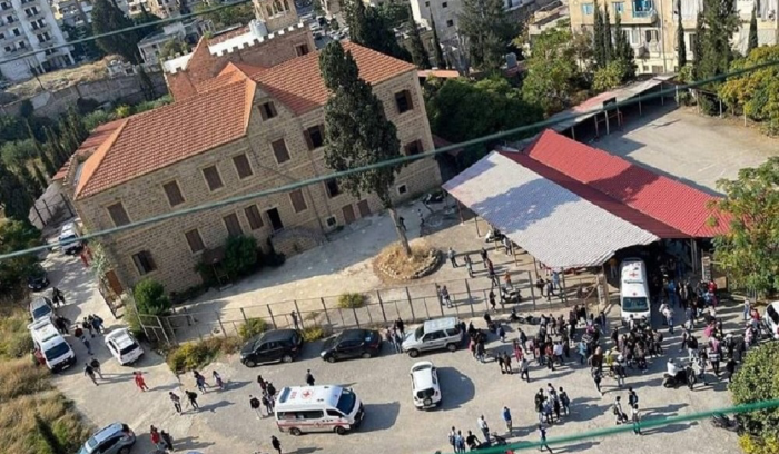 انهيار سقف مدرسة في جبل محسن!