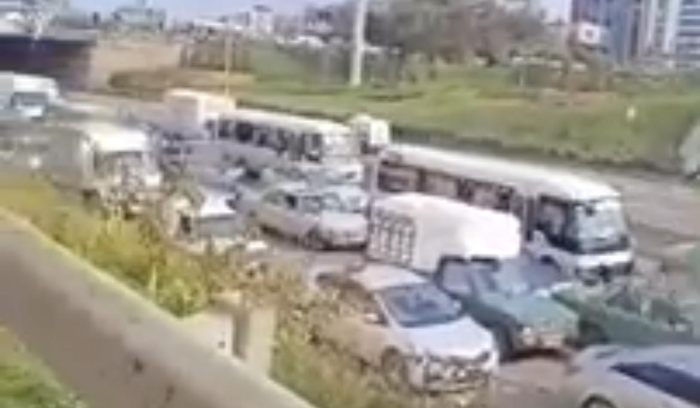 زحمة سير خانقة على أوتوستراد طرابلس