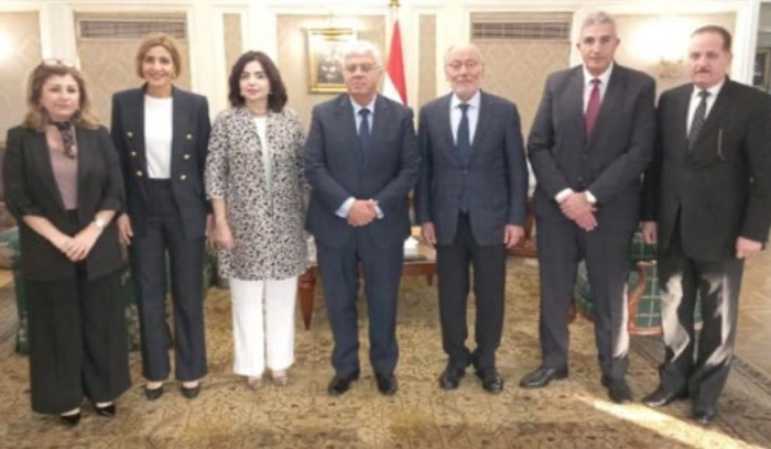 الحلبي التقى نظيره المصري