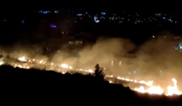 حريق في منطقة القلعة في أميون