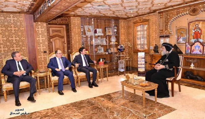تواضروس الثاني يستقبل المكاري: نصلي من أجل استقرار لبنان