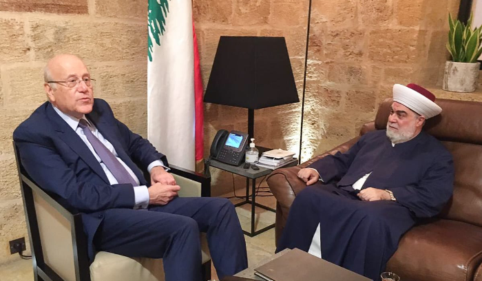 ميقاتي يستقبل مفتي طرابلس
