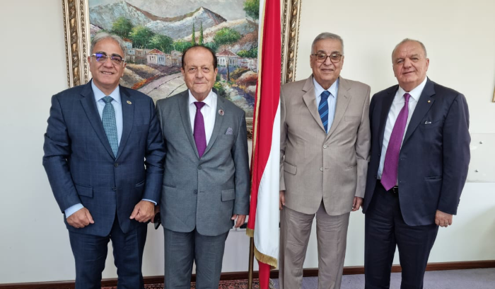 أبو حبيب استقبل وفد من الجامعة اللبنانية الثقافية في العالم