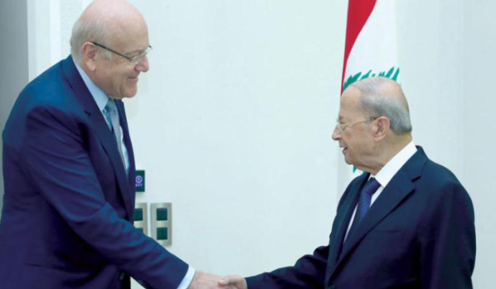 لقاء بلا نتائج بين عون وميقاتي... وخلاف مستمر حول صيغة الحكومة<br />
استمرار الاتهامات المتبادلة بين «التيار» وفريق الرئيس المكلف
