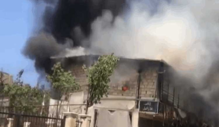 حريق معمل لتصنيع القماش في ⁧‫الشويفات‬⁩