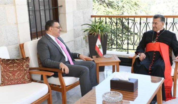 البطريرك الراعي بحث مع السفير المصري في التطورات