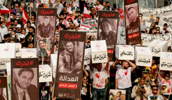 مسيرات في ذكرى انفجار مرفأ بيروت تطالب بـ«سقوط الحصانات»<br />
صرخة أهالي الضحايا: «ما راح تقتلونا مرتين»