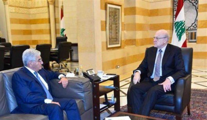 لقاء ميقاتي - صفير: تأكيد على أهمية الاتفاق مع صندوق النقد