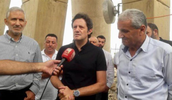 وزير الإعلام يتفقد منشآت ايطو التي دمرتها إسرائيل
