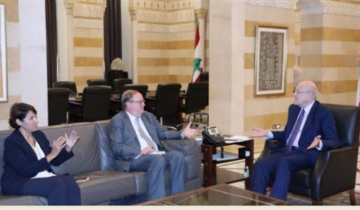 ميقاتي التقى المنسق الخاص للمساعدات الدولية للبنان