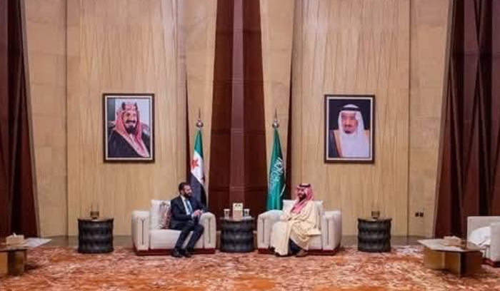 بن سلمان يستقبل الشرع في الرياض