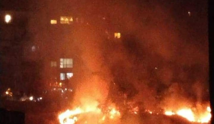 اندلاع حريق كبير في طريق الجديدة